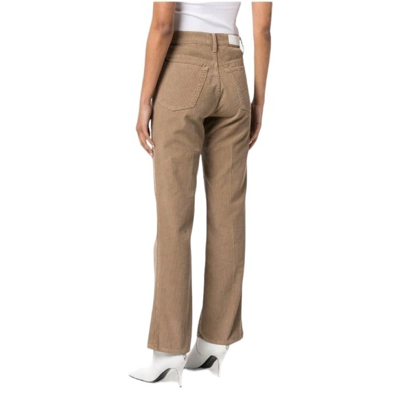 Re/Done 70s Loose Flare Corduroy Pant in Washed Khaki Size 29 New with Tags - Picture 2 of 16